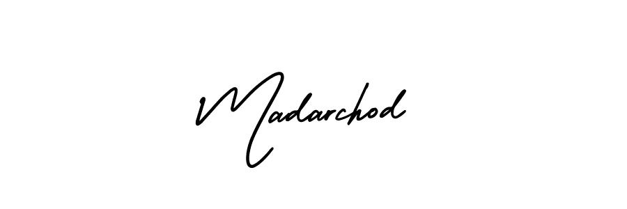 Madarchod stylish signature style. Best Handwritten Sign (AmerikaSignatureDemo-Regular) for my name. Handwritten Signature Collection Ideas for my name Madarchod. Madarchod signature style 3 images and pictures png