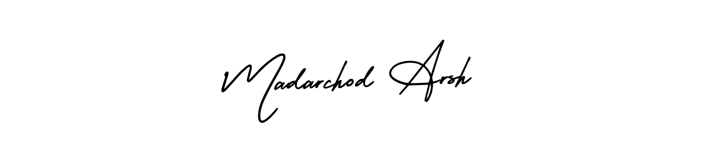 How to Draw Madarchod Arsh signature style? AmerikaSignatureDemo-Regular is a latest design signature styles for name Madarchod Arsh. Madarchod Arsh signature style 3 images and pictures png