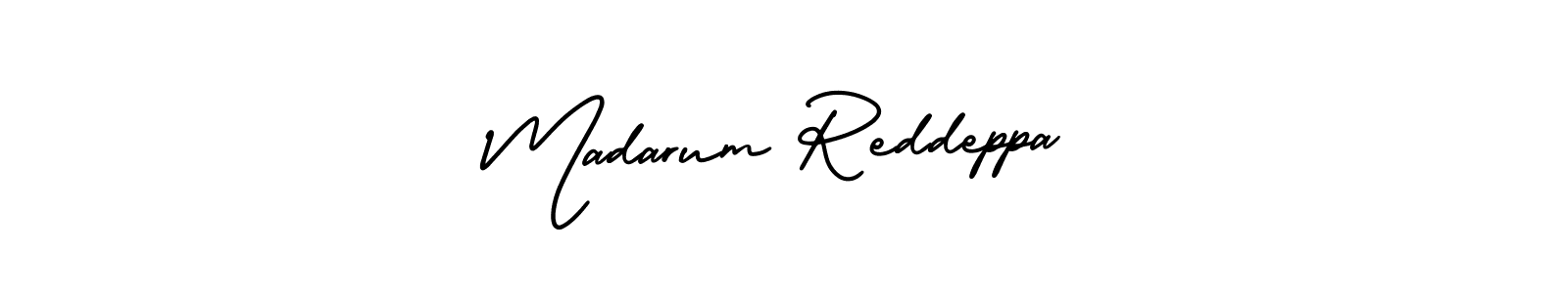 Madarum Reddeppa stylish signature style. Best Handwritten Sign (AmerikaSignatureDemo-Regular) for my name. Handwritten Signature Collection Ideas for my name Madarum Reddeppa. Madarum Reddeppa signature style 3 images and pictures png