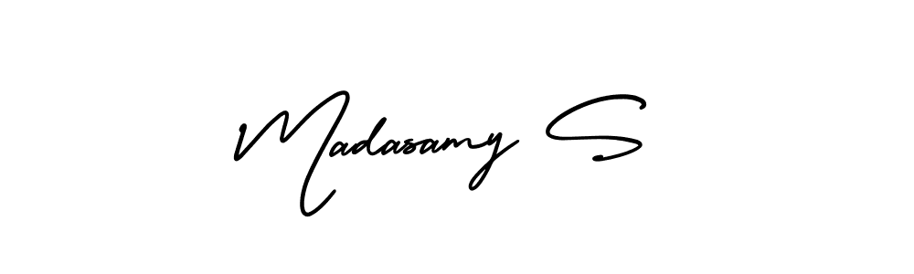 How to make Madasamy S signature? AmerikaSignatureDemo-Regular is a professional autograph style. Create handwritten signature for Madasamy S name. Madasamy S signature style 3 images and pictures png