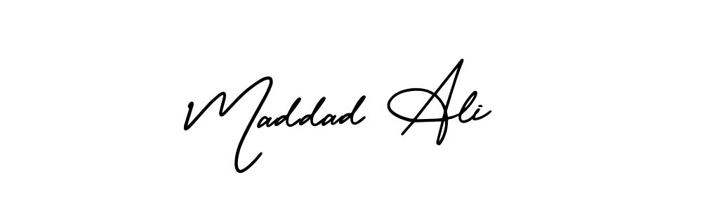 How to Draw Maddad Ali signature style? AmerikaSignatureDemo-Regular is a latest design signature styles for name Maddad Ali. Maddad Ali signature style 3 images and pictures png