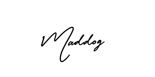 The best way (AmerikaSignatureDemo-Regular) to make a short signature is to pick only two or three words in your name. The name Maddog include a total of six letters. For converting this name. Maddog signature style 3 images and pictures png