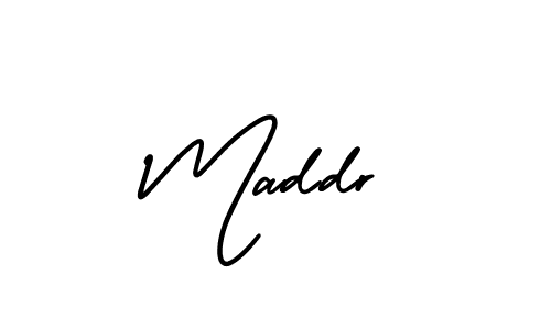 Also we have Maddr name is the best signature style. Create professional handwritten signature collection using AmerikaSignatureDemo-Regular autograph style. Maddr signature style 3 images and pictures png