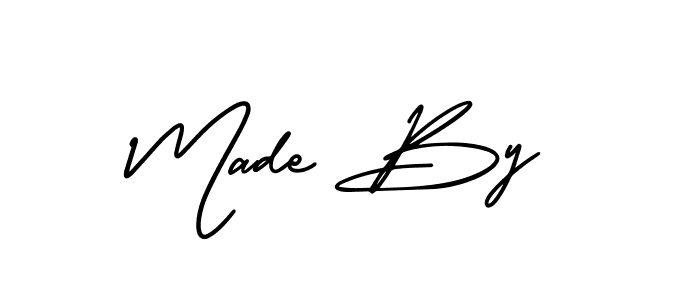 Made By stylish signature style. Best Handwritten Sign (AmerikaSignatureDemo-Regular) for my name. Handwritten Signature Collection Ideas for my name Made By. Made By signature style 3 images and pictures png