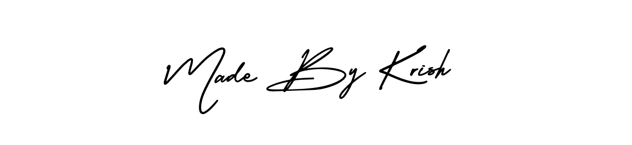 AmerikaSignatureDemo-Regular is a professional signature style that is perfect for those who want to add a touch of class to their signature. It is also a great choice for those who want to make their signature more unique. Get Made By Krish name to fancy signature for free. Made By Krish signature style 3 images and pictures png