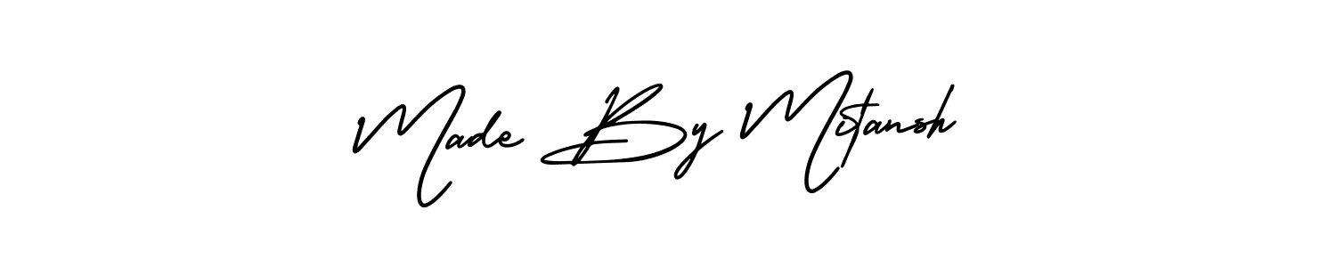 Make a beautiful signature design for name Made By Mitansh. With this signature (AmerikaSignatureDemo-Regular) style, you can create a handwritten signature for free. Made By Mitansh signature style 3 images and pictures png
