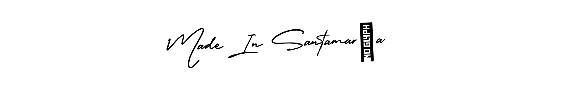 How to make Made In Santamaría signature? AmerikaSignatureDemo-Regular is a professional autograph style. Create handwritten signature for Made In Santamaría name. Made In Santamaría signature style 3 images and pictures png