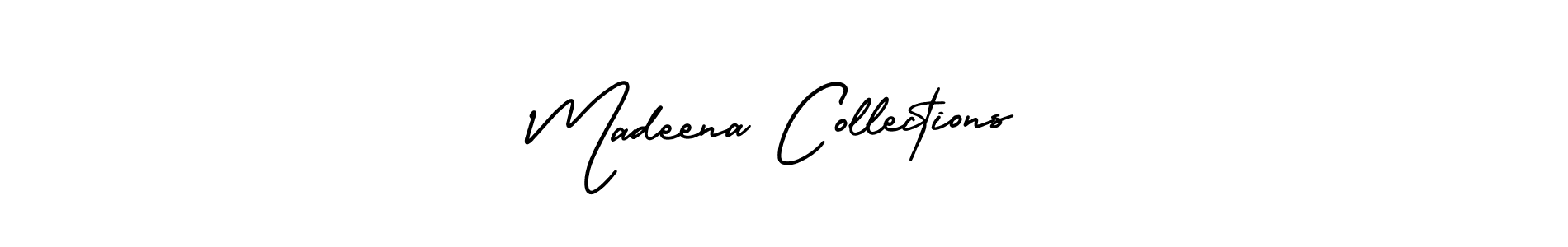 Also we have Madeena Collections name is the best signature style. Create professional handwritten signature collection using AmerikaSignatureDemo-Regular autograph style. Madeena Collections signature style 3 images and pictures png