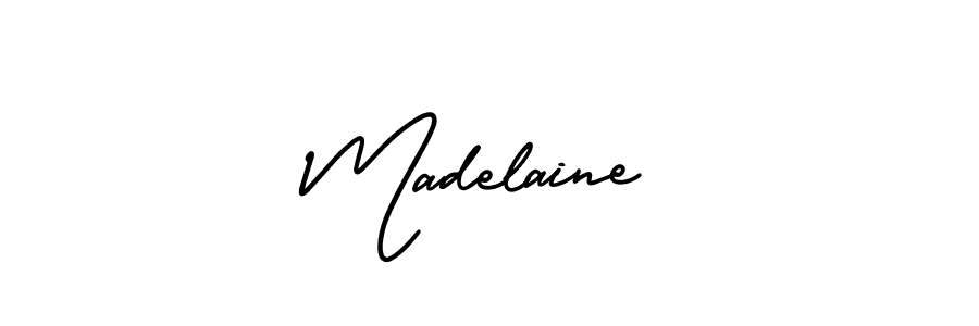 Best and Professional Signature Style for Madelaine. AmerikaSignatureDemo-Regular Best Signature Style Collection. Madelaine signature style 3 images and pictures png