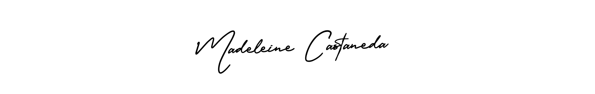 if you are searching for the best signature style for your name Madeleine Castaneda. so please give up your signature search. here we have designed multiple signature styles  using AmerikaSignatureDemo-Regular. Madeleine Castaneda signature style 3 images and pictures png