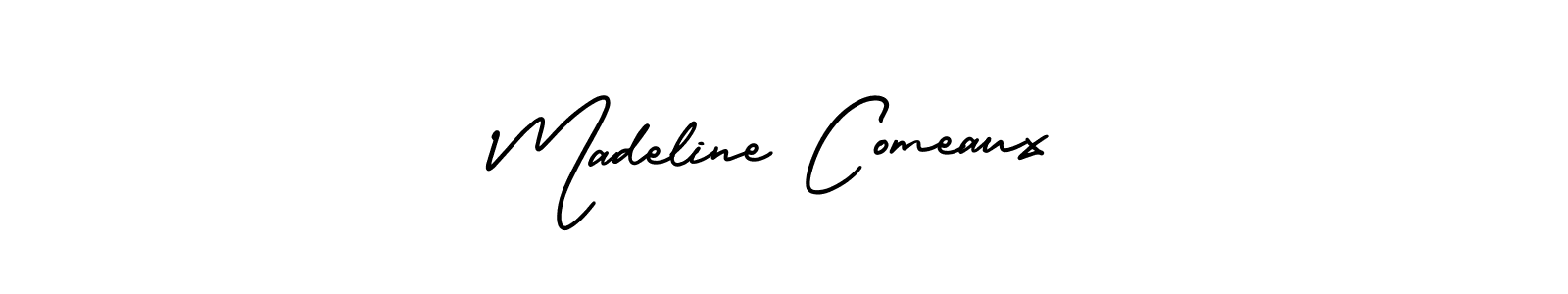 Create a beautiful signature design for name Madeline Comeaux. With this signature (AmerikaSignatureDemo-Regular) fonts, you can make a handwritten signature for free. Madeline Comeaux signature style 3 images and pictures png