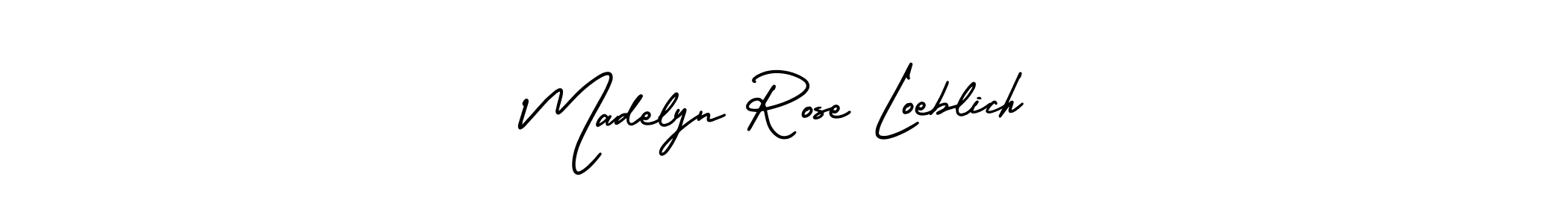 Use a signature maker to create a handwritten signature online. With this signature software, you can design (AmerikaSignatureDemo-Regular) your own signature for name Madelyn Rose Loeblich. Madelyn Rose Loeblich signature style 3 images and pictures png