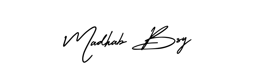 This is the best signature style for the Madhab Bsy name. Also you like these signature font (AmerikaSignatureDemo-Regular). Mix name signature. Madhab Bsy signature style 3 images and pictures png