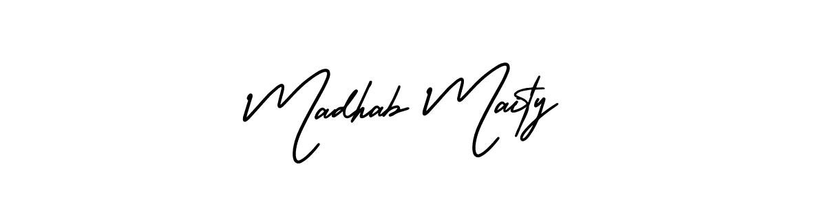 You can use this online signature creator to create a handwritten signature for the name Madhab Maity. This is the best online autograph maker. Madhab Maity signature style 3 images and pictures png