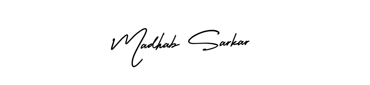 How to Draw Madhab Sarkar signature style? AmerikaSignatureDemo-Regular is a latest design signature styles for name Madhab Sarkar. Madhab Sarkar signature style 3 images and pictures png