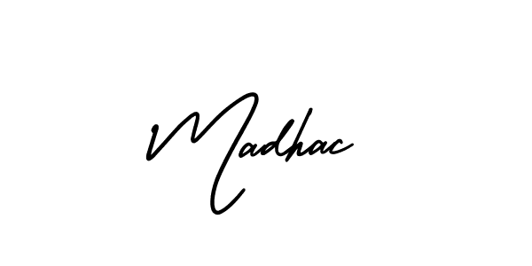 if you are searching for the best signature style for your name Madhac. so please give up your signature search. here we have designed multiple signature styles  using AmerikaSignatureDemo-Regular. Madhac signature style 3 images and pictures png