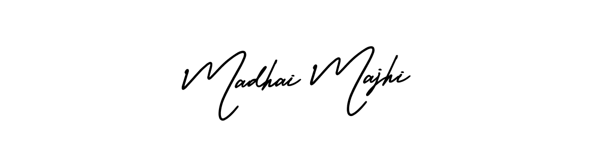 Create a beautiful signature design for name Madhai Majhi. With this signature (AmerikaSignatureDemo-Regular) fonts, you can make a handwritten signature for free. Madhai Majhi signature style 3 images and pictures png