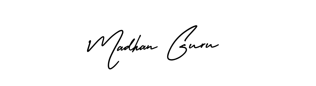 AmerikaSignatureDemo-Regular is a professional signature style that is perfect for those who want to add a touch of class to their signature. It is also a great choice for those who want to make their signature more unique. Get Madhan Guru name to fancy signature for free. Madhan Guru signature style 3 images and pictures png