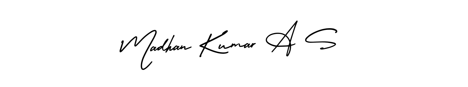 if you are searching for the best signature style for your name Madhan Kumar A S. so please give up your signature search. here we have designed multiple signature styles  using AmerikaSignatureDemo-Regular. Madhan Kumar A S signature style 3 images and pictures png