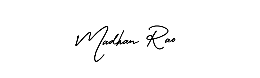 Create a beautiful signature design for name Madhan Rao. With this signature (AmerikaSignatureDemo-Regular) fonts, you can make a handwritten signature for free. Madhan Rao signature style 3 images and pictures png