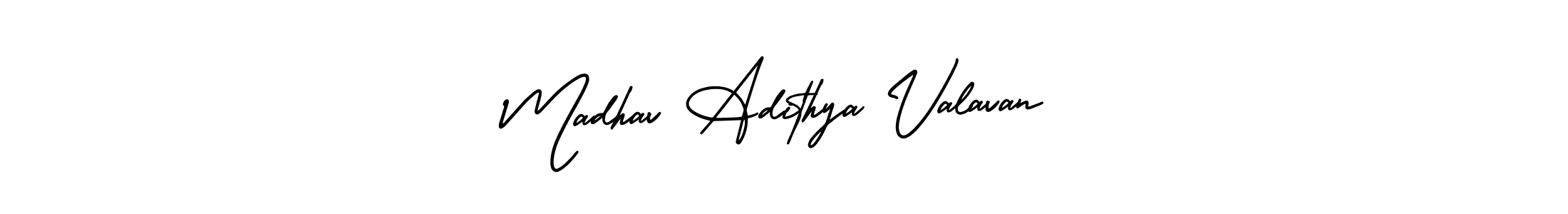 Check out images of Autograph of Madhav Adithya Valavan name. Actor Madhav Adithya Valavan Signature Style. AmerikaSignatureDemo-Regular is a professional sign style online. Madhav Adithya Valavan signature style 3 images and pictures png
