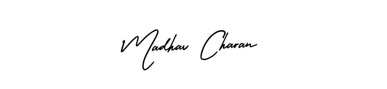 AmerikaSignatureDemo-Regular is a professional signature style that is perfect for those who want to add a touch of class to their signature. It is also a great choice for those who want to make their signature more unique. Get Madhav Charan name to fancy signature for free. Madhav Charan signature style 3 images and pictures png