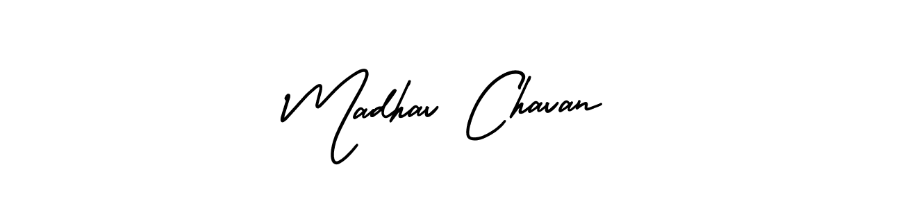 AmerikaSignatureDemo-Regular is a professional signature style that is perfect for those who want to add a touch of class to their signature. It is also a great choice for those who want to make their signature more unique. Get Madhav Chavan name to fancy signature for free. Madhav Chavan signature style 3 images and pictures png