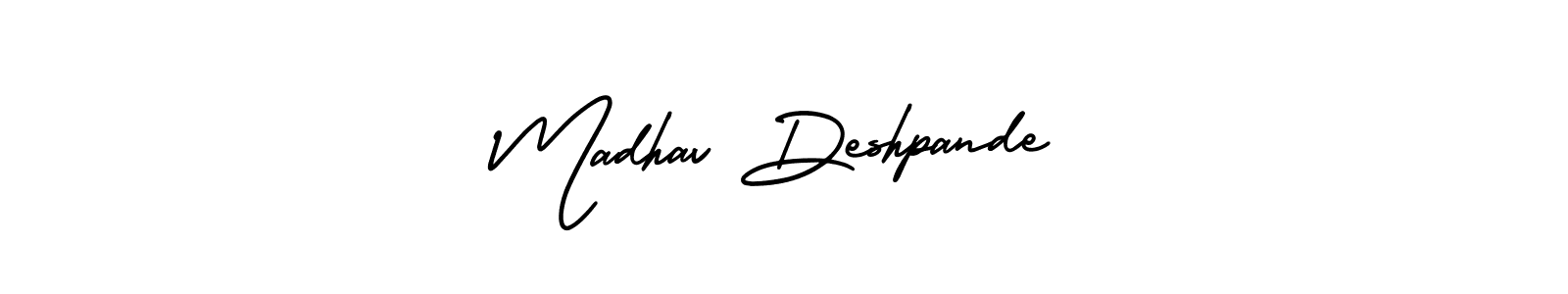 Make a beautiful signature design for name Madhav Deshpande. Use this online signature maker to create a handwritten signature for free. Madhav Deshpande signature style 3 images and pictures png