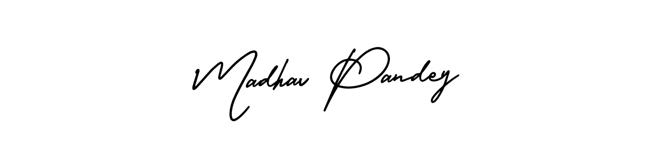 Make a short Madhav Pandey signature style. Manage your documents anywhere anytime using AmerikaSignatureDemo-Regular. Create and add eSignatures, submit forms, share and send files easily. Madhav Pandey signature style 3 images and pictures png