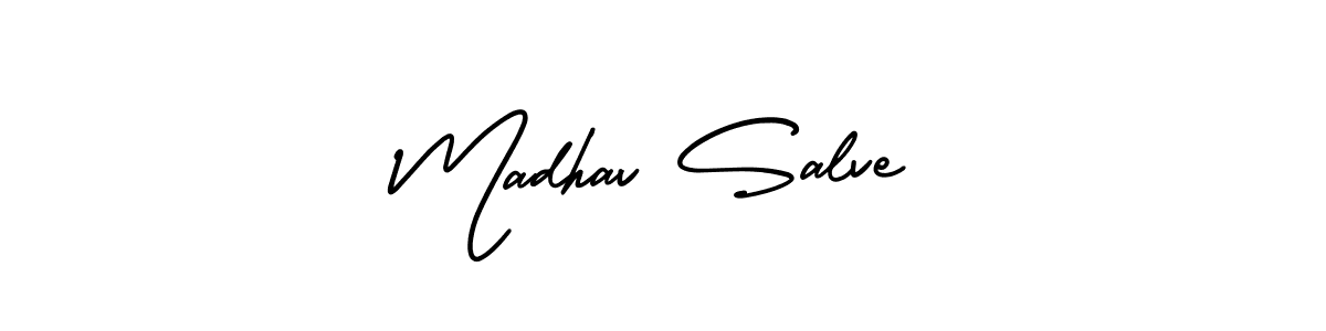 It looks lik you need a new signature style for name Madhav Salve. Design unique handwritten (AmerikaSignatureDemo-Regular) signature with our free signature maker in just a few clicks. Madhav Salve signature style 3 images and pictures png