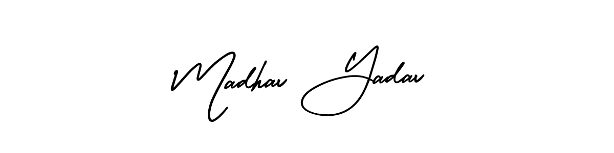 Also You can easily find your signature by using the search form. We will create Madhav Yadav name handwritten signature images for you free of cost using AmerikaSignatureDemo-Regular sign style. Madhav Yadav signature style 3 images and pictures png