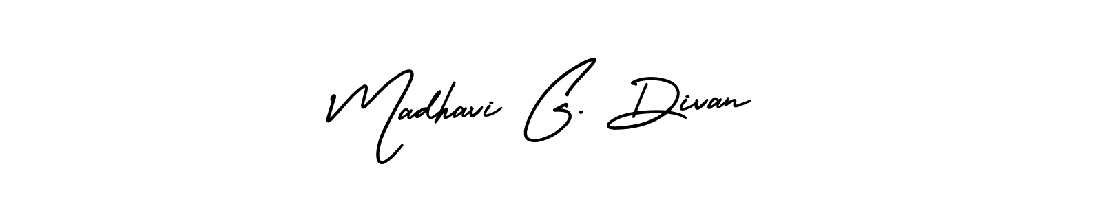 How to Draw Madhavi G. Divan signature style? AmerikaSignatureDemo-Regular is a latest design signature styles for name Madhavi G. Divan. Madhavi G. Divan signature style 3 images and pictures png