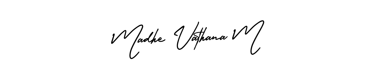 See photos of Madhe Vathana M official signature by Spectra . Check more albums & portfolios. Read reviews & check more about AmerikaSignatureDemo-Regular font. Madhe Vathana M signature style 3 images and pictures png