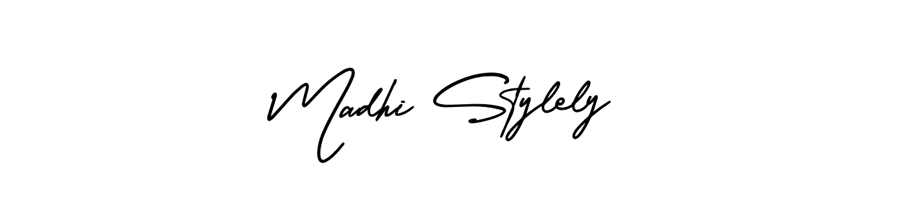 It looks lik you need a new signature style for name Madhi Stylely. Design unique handwritten (AmerikaSignatureDemo-Regular) signature with our free signature maker in just a few clicks. Madhi Stylely signature style 3 images and pictures png