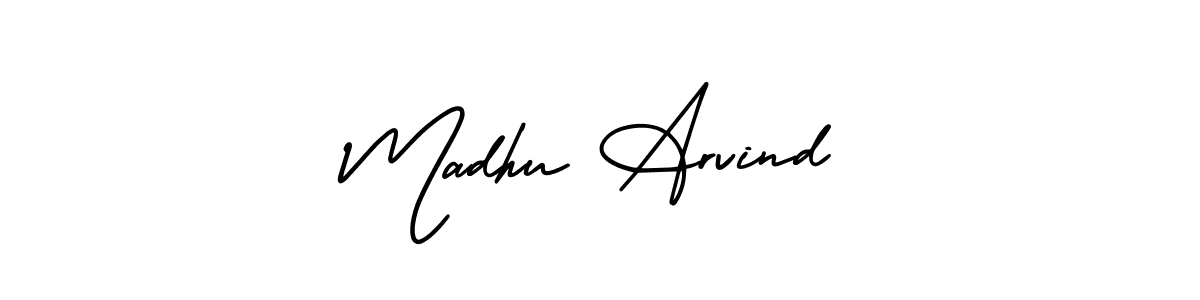 Also we have Madhu Arvind name is the best signature style. Create professional handwritten signature collection using AmerikaSignatureDemo-Regular autograph style. Madhu Arvind signature style 3 images and pictures png