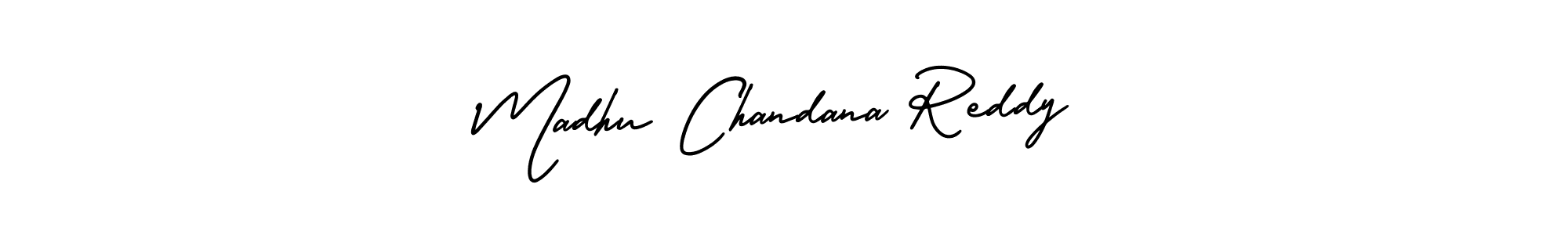 This is the best signature style for the Madhu Chandana Reddy name. Also you like these signature font (AmerikaSignatureDemo-Regular). Mix name signature. Madhu Chandana Reddy signature style 3 images and pictures png