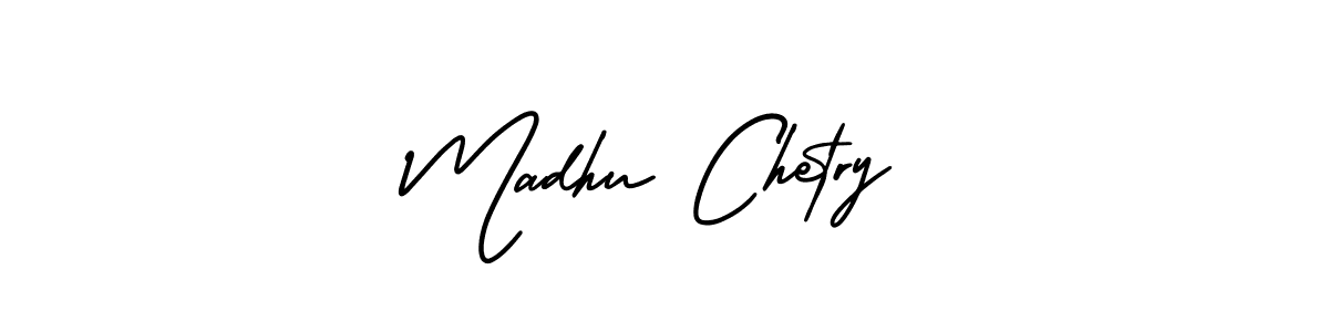 How to Draw Madhu Chetry signature style? AmerikaSignatureDemo-Regular is a latest design signature styles for name Madhu Chetry. Madhu Chetry signature style 3 images and pictures png