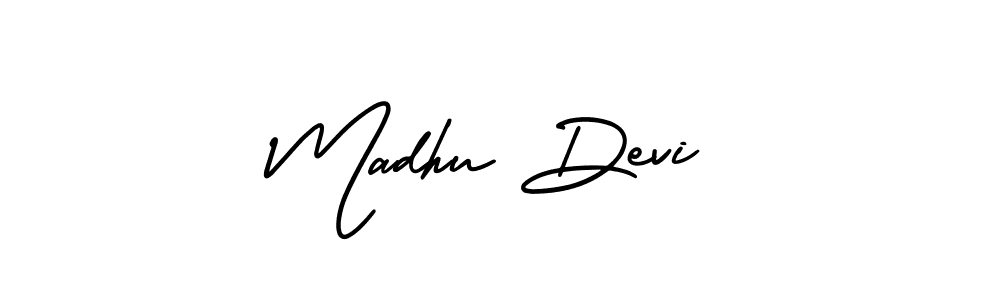 Design your own signature with our free online signature maker. With this signature software, you can create a handwritten (AmerikaSignatureDemo-Regular) signature for name Madhu Devi. Madhu Devi signature style 3 images and pictures png