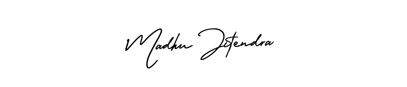 Best and Professional Signature Style for Madhu Jitendra. AmerikaSignatureDemo-Regular Best Signature Style Collection. Madhu Jitendra signature style 3 images and pictures png