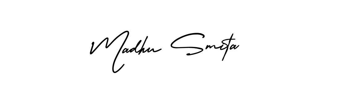 Once you've used our free online signature maker to create your best signature AmerikaSignatureDemo-Regular style, it's time to enjoy all of the benefits that Madhu Smita name signing documents. Madhu Smita signature style 3 images and pictures png