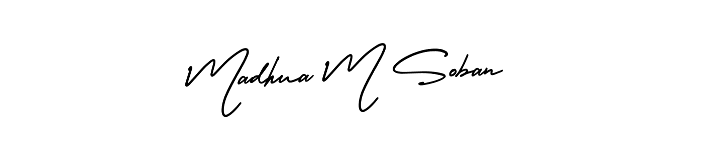 Here are the top 10 professional signature styles for the name Madhua M Soban. These are the best autograph styles you can use for your name. Madhua M Soban signature style 3 images and pictures png