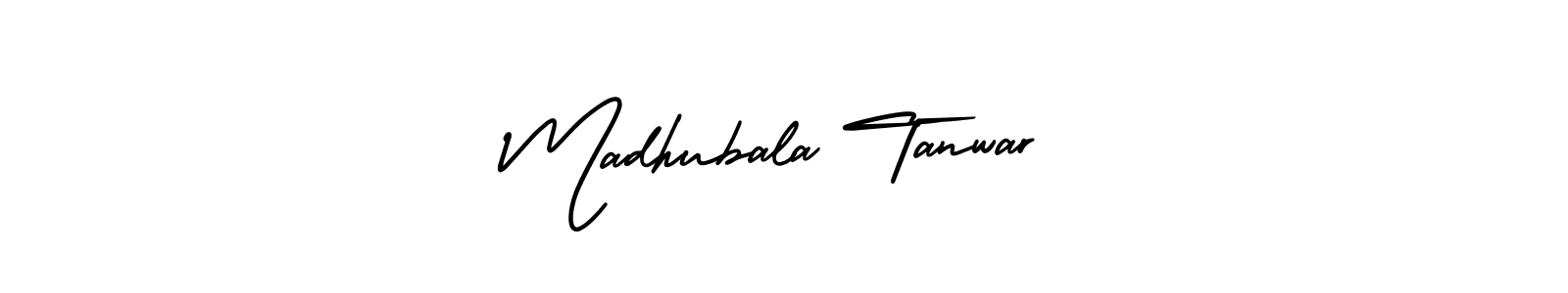 Make a beautiful signature design for name Madhubala Tanwar. With this signature (AmerikaSignatureDemo-Regular) style, you can create a handwritten signature for free. Madhubala Tanwar signature style 3 images and pictures png