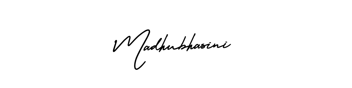 It looks lik you need a new signature style for name Madhubhasini. Design unique handwritten (AmerikaSignatureDemo-Regular) signature with our free signature maker in just a few clicks. Madhubhasini signature style 3 images and pictures png