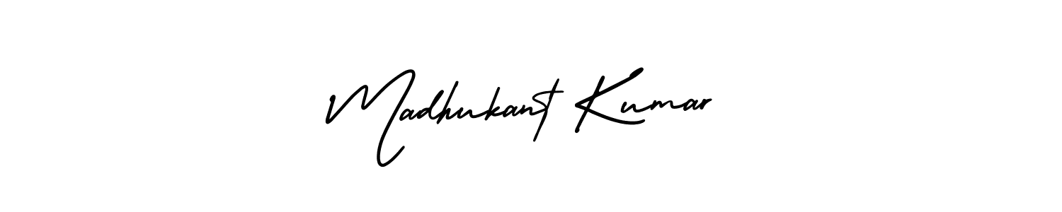 It looks lik you need a new signature style for name Madhukant Kumar. Design unique handwritten (AmerikaSignatureDemo-Regular) signature with our free signature maker in just a few clicks. Madhukant Kumar signature style 3 images and pictures png
