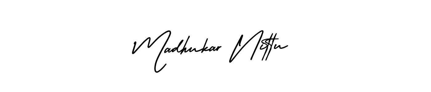 Make a beautiful signature design for name Madhukar Nittu. Use this online signature maker to create a handwritten signature for free. Madhukar Nittu signature style 3 images and pictures png