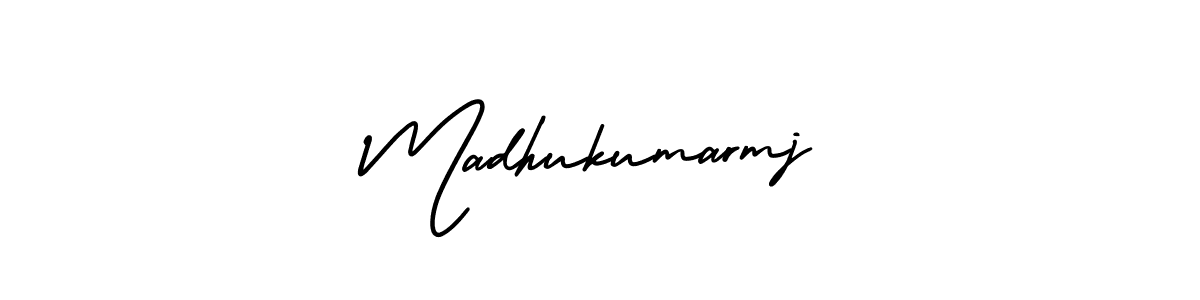 Madhukumarmj stylish signature style. Best Handwritten Sign (AmerikaSignatureDemo-Regular) for my name. Handwritten Signature Collection Ideas for my name Madhukumarmj. Madhukumarmj signature style 3 images and pictures png