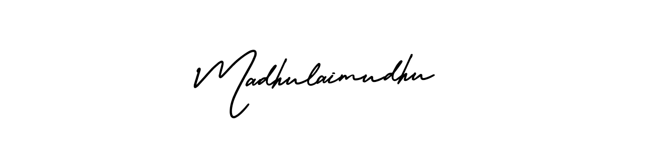 Design your own signature with our free online signature maker. With this signature software, you can create a handwritten (AmerikaSignatureDemo-Regular) signature for name Madhulaimudhu. Madhulaimudhu signature style 3 images and pictures png