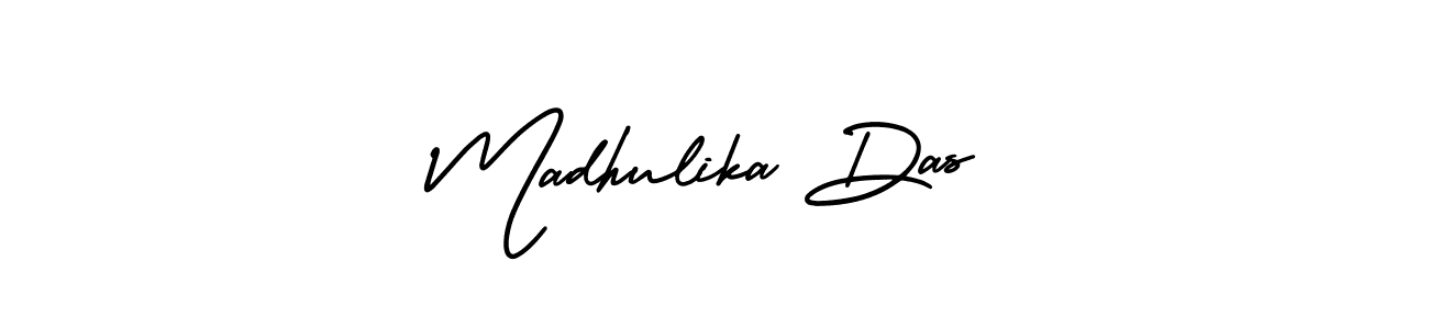 Make a beautiful signature design for name Madhulika Das. With this signature (AmerikaSignatureDemo-Regular) style, you can create a handwritten signature for free. Madhulika Das signature style 3 images and pictures png