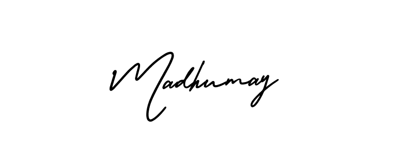 Create a beautiful signature design for name Madhumay. With this signature (AmerikaSignatureDemo-Regular) fonts, you can make a handwritten signature for free. Madhumay signature style 3 images and pictures png