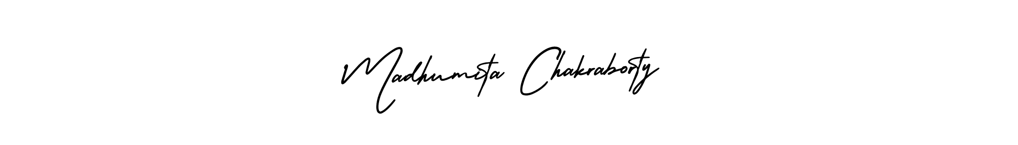 How to Draw Madhumita Chakraborty signature style? AmerikaSignatureDemo-Regular is a latest design signature styles for name Madhumita Chakraborty. Madhumita Chakraborty signature style 3 images and pictures png